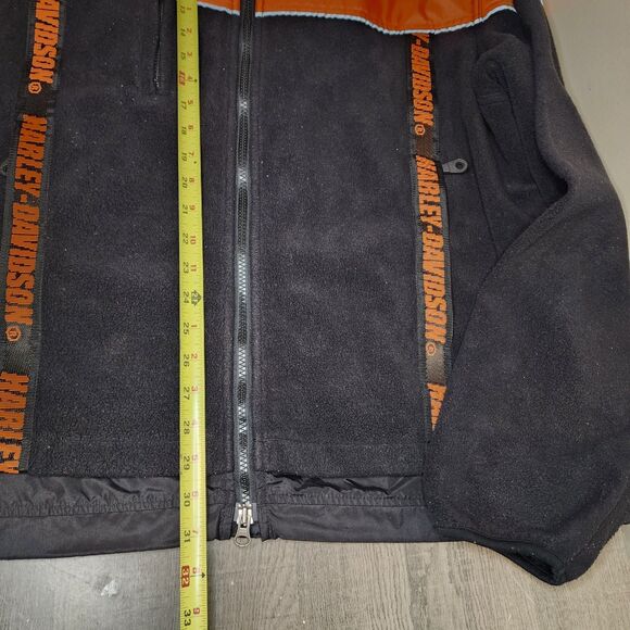 Harley Davidson Jacket Motorcycle Reflective Mens XXL Orange Black - Picture 10 of 12